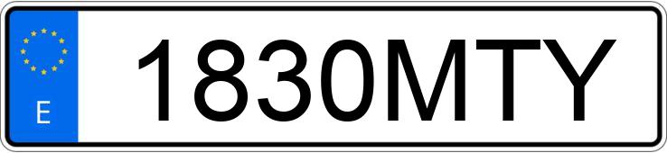 Numer rejestracyjny 1830MTY posiada CUPRA ATECA