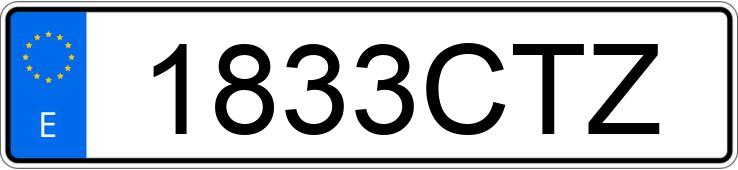 Numer rejestracyjny 1833CTZ posiada AUDI A8