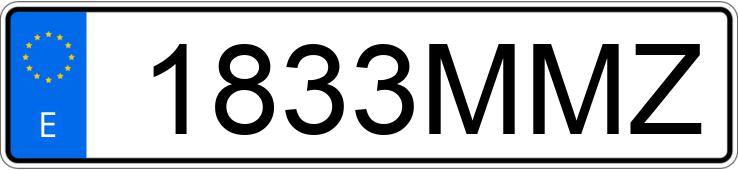 Numer rejestracyjny 1833MMZ posiada KIA SPORTAGE