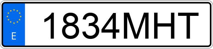 Die Registrierungsnummer 1834MHT hat PEUGEOT 3008