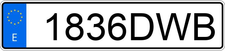 Numer rejestracyjny 1836DWB posiada SEAT TOLEDO Numer rejestracyjny 1836DWB posiada SEAT TOLEDO