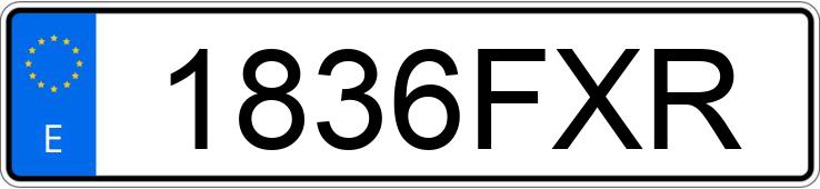 Numer rejestracyjny 1836FXR posiada CITROEN JUMPY