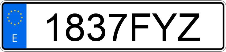 Numer rejestracyjny 1837FYZ posiada MAZDA MAZDA2