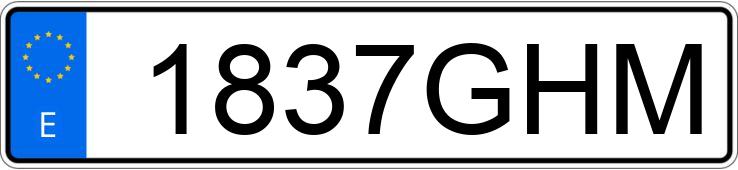 Numer rejestracyjny 1837GHM posiada FORD FOCUS