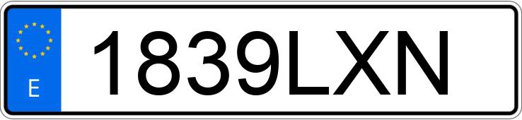 Numer rejestracyjny 1839LXN posiada MINI COUNTRYMAN