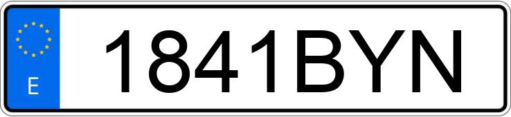 Numer rejestracyjny 1841BYN posiada CITROEN XSARA