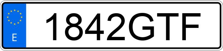 Numer rejestracyjny 1842GTF posiada NISSAN QASHQAI+2