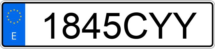 Numer rejestracyjny 1845CYY posiada IVECO EUROTECH