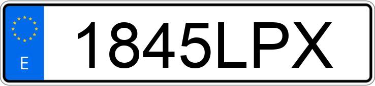 Numer rejestracyjny 1845LPX posiada TOYOTA RAV4 HYBRID 220H STYLE 2WD