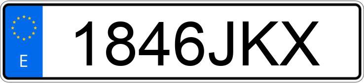 Numer rejestracyjny 1846JKX posiada RENAULT TRAFIC