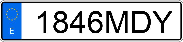 Numer rejestracyjny 1846MDY posiada KIA SPORTAGE