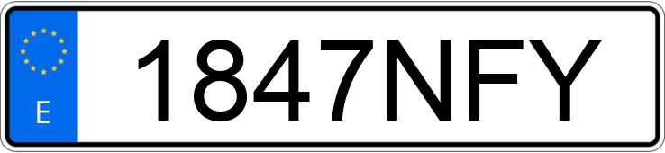 Numer rejestracyjny 1847NFY posiada KIA RIO Numer rejestracyjny 1847NFY posiada KIA RIO