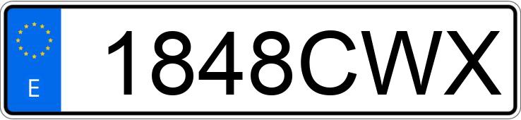 Numer rejestracyjny 1848CWX posiada SEAT IBIZA