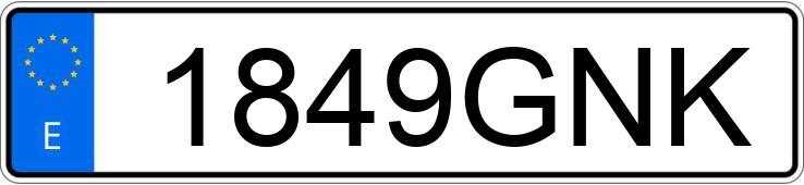 Numer rejestracyjny 1849GNK posiada SEAT LEON