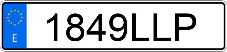 Numer rejestracyjny 1849LLP posiada LEXUS RC 300 H