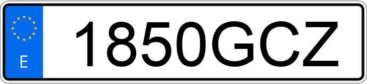 Numer rejestracyjny 1850GCZ posiada TOYOTA COROLLA