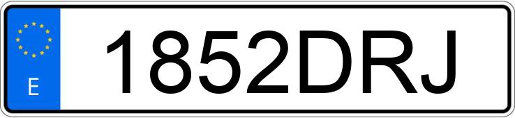 Numer rejestracyjny 1852DRJ posiada BMW SERIE 7