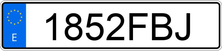 Numer rejestracyjny 1852FBJ posiada SEAT LEON Numer rejestracyjny 1852FBJ posiada SEAT LEON