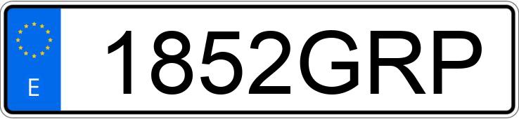 Numer rejestracyjny 1852GRP posiada PEUGEOT 807