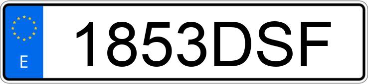 Numer rejestracyjny 1853DSF posiada PORSCHE CAYENNE