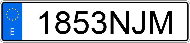 Numer rejestracyjny 1853NJM posiada HONDA ZR-V