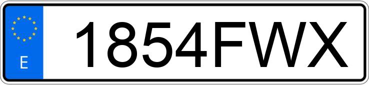 Numer rejestracyjny 1854FWX posiada RENAULT TRAFIC Numer rejestracyjny 1854FWX posiada RENAULT TRAFIC