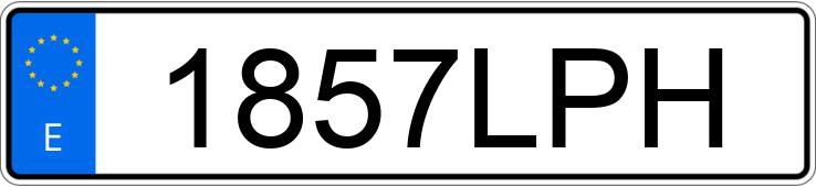 Numer rejestracyjny 1857LPH posiada RENAULT TALISMAN