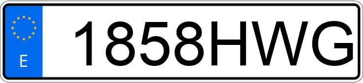 Numer rejestracyjny 1858HWG posiada LEONART DAYTONA