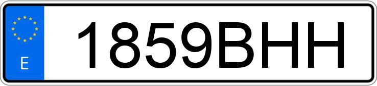 Numer rejestracyjny 1859BHH posiada FORD FOCUS