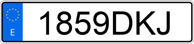 Numer rejestracyjny 1859DKJ posiada BMW SERIE 3