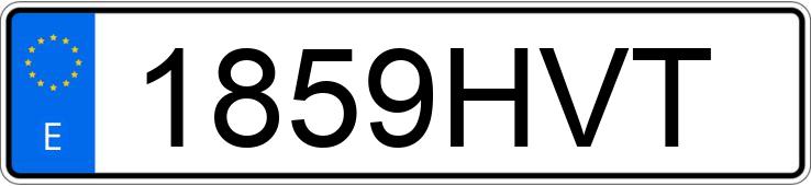 Numer rejestracyjny 1859HVT posiada OPEL ASTRA