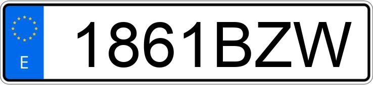 Numer rejestracyjny 1861BZW posiada MINI MINI