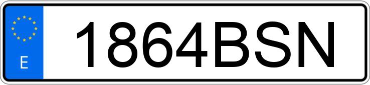 Numer rejestracyjny 1864BSN posiada MITSUBISHI MONTERO SPORT