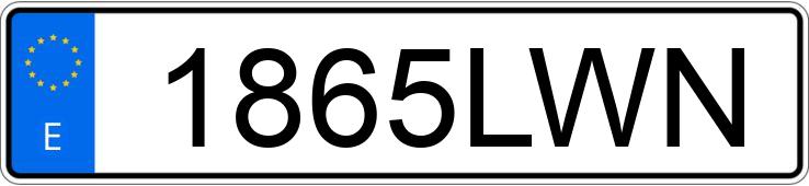 Numer rejestracyjny 1865LWN posiada BMW SERIE 8