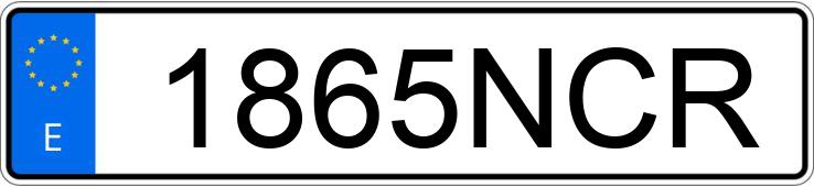 Numer rejestracyjny 1865NCR posiada CITROEN E-C4