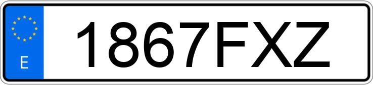 Numer rejestracyjny 1867FXZ posiada MERCEDES C (204)