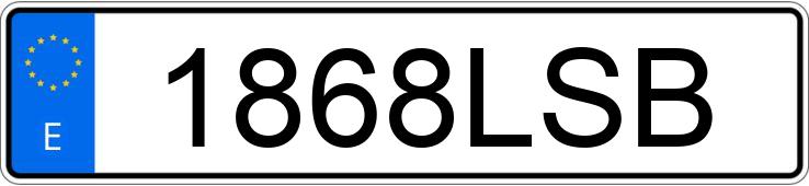 Numer rejestracyjny 1868LSB posiada FIAT DUCATO