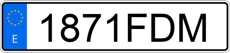 Numer rejestracyjny 1871FDM posiada CITROEN C4