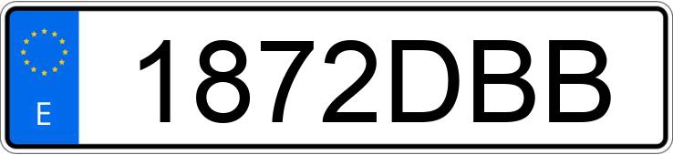 Numer rejestracyjny 1872DBB posiada MERCEDES E (211)