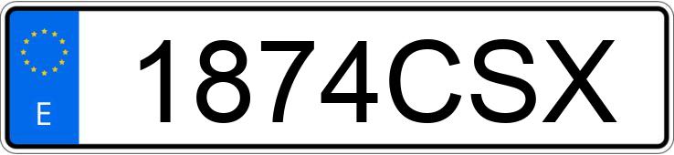 Numer rejestracyjny 1874CSX posiada SEAT CORDOBA
