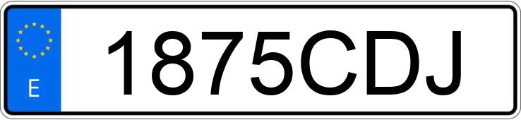 Numer rejestracyjny 1875CDJ posiada FORD FIESTA