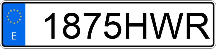 Numer rejestracyjny 1875HWR posiada OPEL VIVARO