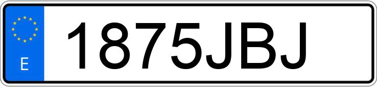 Numer rejestracyjny 1875JBJ posiada FORD MONDEO