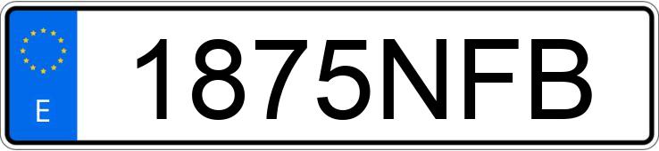 Numer rejestracyjny 1875NFB posiada CITROEN BERLINGO