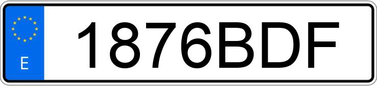 Numer rejestracyjny 1876BDF posiada SEAT IBIZA