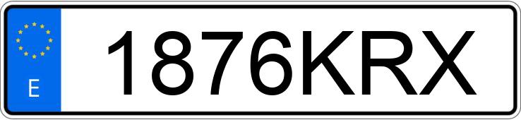 Numer rejestracyjny 1876KRX posiada FORD FOCUS