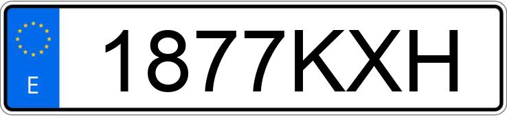 Numer rejestracyjny 1877KXH posiada RENAULT KANGOO