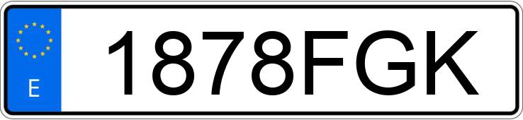 Numer rejestracyjny 1878FGK posiada SUZUKI GSXR 600