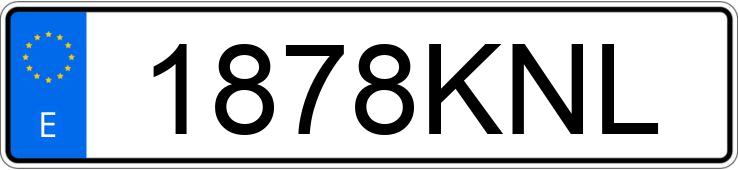 Numer rejestracyjny 1878KNL posiada VOLKSWAGEN TIGUAN