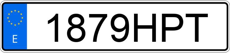 Numer rejestracyjny 1879HPT posiada VOLKSWAGEN GOLF